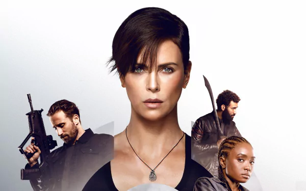 Booker (The Old Guard) Matthias Schoenaerts Yusuf Al-Kaysani Marwan Kenzari Nile Freeman Kiki Layne Andromache of Scythia Charlize Theron movie The Old Guard HD Desktop Wallpaper | Background Image
