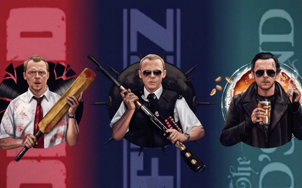 Simon Pegg movie Three Flavours Cornetto trilogy HD Desktop Wallpaper | Background Image