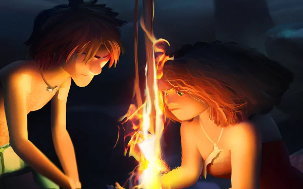 Guy (The Croods) Eep (The Croods) movie The Croods: A New Age HD Desktop Wallpaper | Background Image