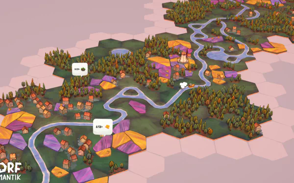 video game Dorfromantik HD Desktop Wallpaper | Background Image