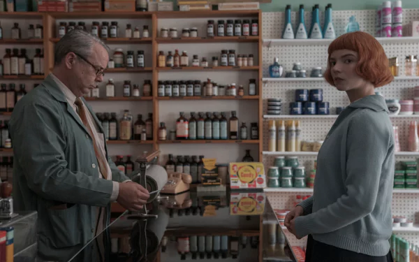 Beth Harmon Anya Taylor-Joy TV Show The Queen's Gambit HD Desktop Wallpaper | Background Image