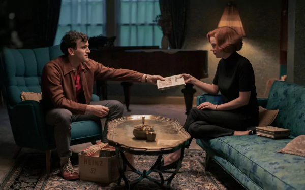 Harry Melling Beth Harmon Anya Taylor-Joy TV Show The Queen's Gambit HD Desktop Wallpaper | Background Image