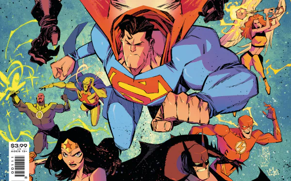 Green Lantern DC Comics John Stewart (Green Lantern) Martian Manhunter Shayera Hol Hawkgirl (DC Comics) Wally West Flash Batman Wonder Woman Superman Comic Justice League Infinity HD Desktop Wallpaper | Background Image