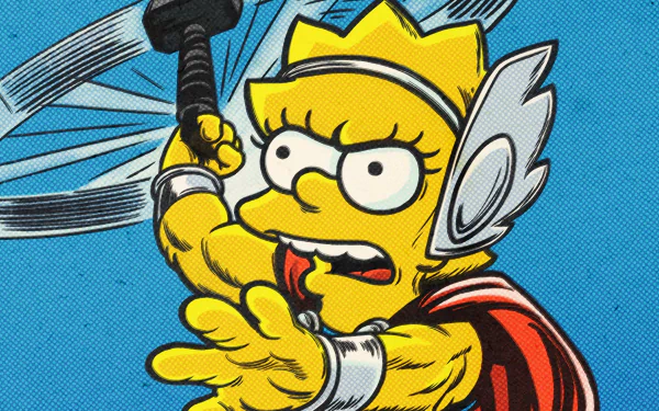 Thor Lisa Simpson movie The Good, The Bart, and The Loki HD Desktop Wallpaper | Background Image