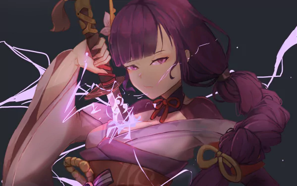 Baal Raiden Shogun (Genshin Impact) video game Genshin Impact HD Desktop Wallpaper | Background Image