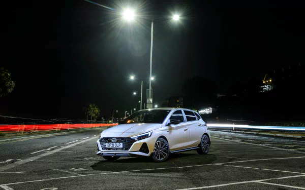  White Hyundai i20 N Line (BC3)