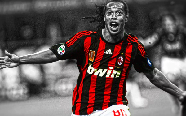 A.C. Milan Ronaldinho Sports HD Desktop Wallpaper | Background Image