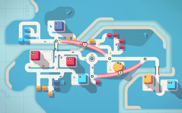 video game Mini Motorways HD Desktop Wallpaper | Background Image