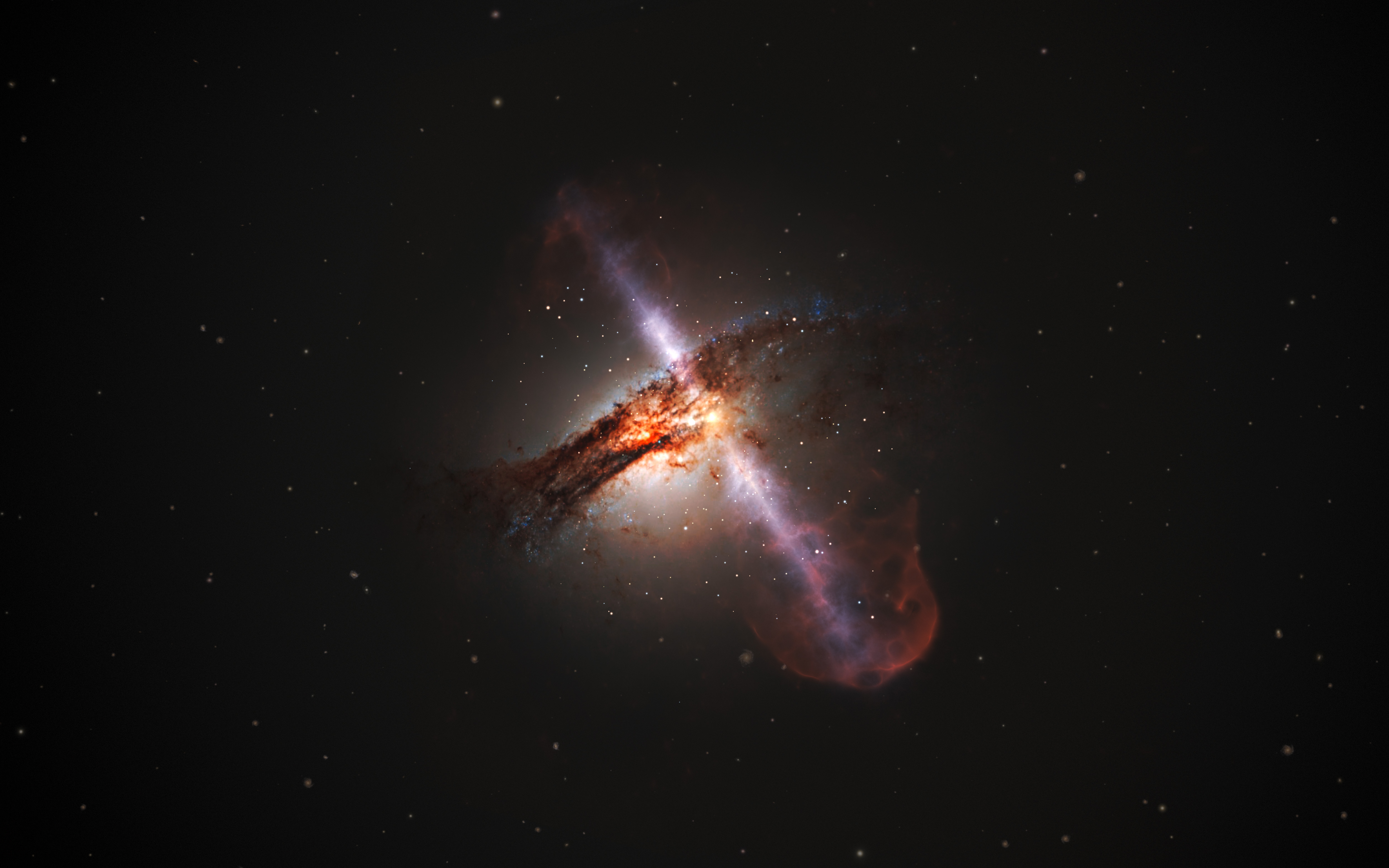 Supermassive Black Hole at the center of Centaurus A galaxy by NASA