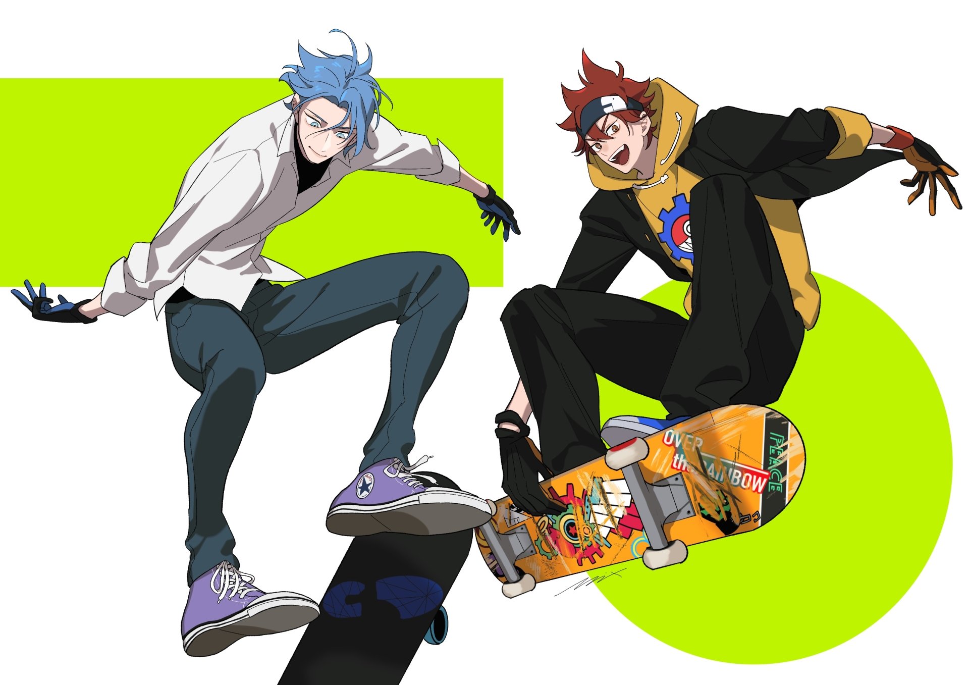 Download Reki Kyan Langa Hasegawa Anime SK8 The Infinity HD Wallpaper