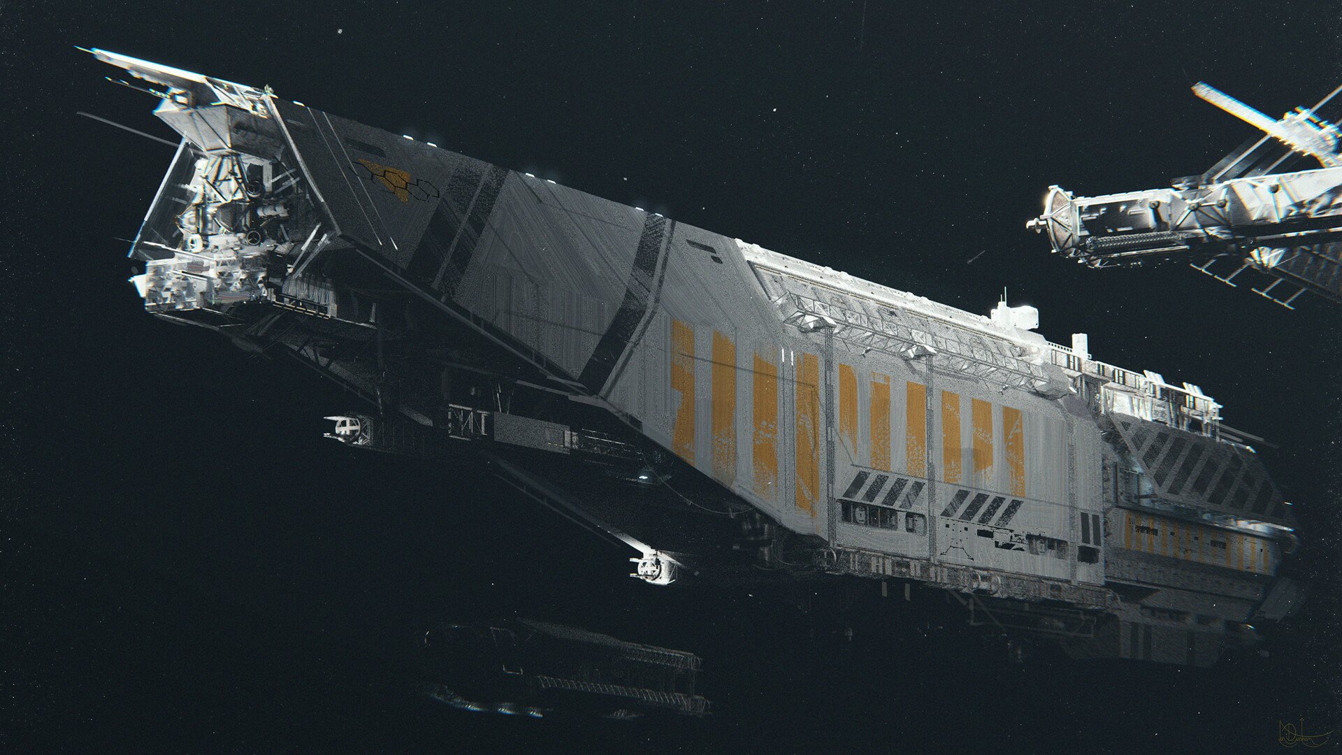 Download Sci Fi Spaceship HD Wallpaper by Jon Dunham | 1920x1080 ...