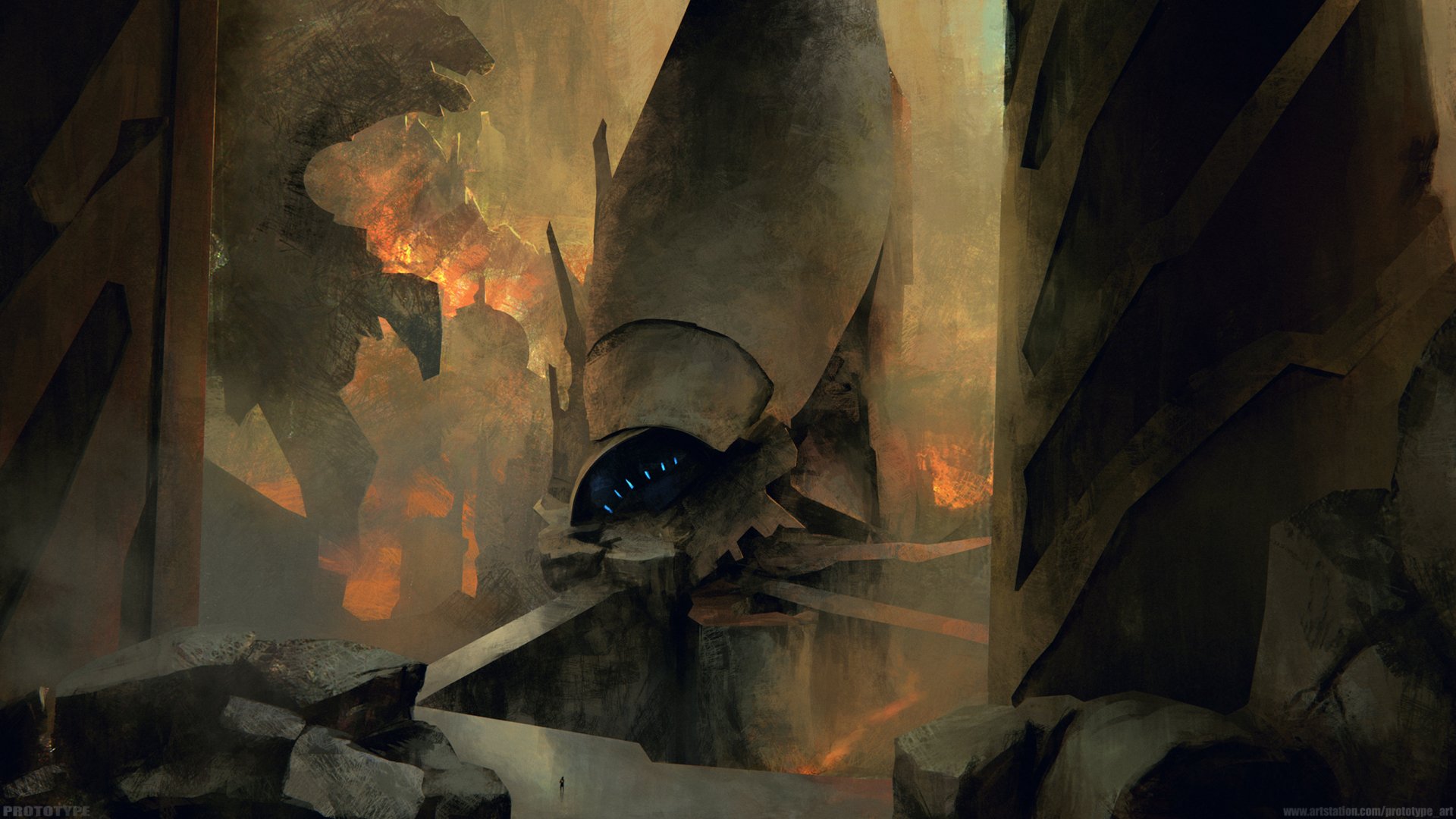 Fantasy Ruins: HD Wallpaper of a Mystical Collapsing Fortress by ...