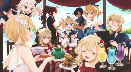 Kaeya (Genshin Impact) Diluc (Genshin Impact) Razor (Genshin Impact) Paimon (Genshin Impact) Lumine (Genshin Impact) Klee (Genshin Impact) Jean (Genshin Impact) Barbara (Genshin Impact) Albedo (Genshin Impact) video game Genshin Impact HD Desktop Wallpaper | Background Image