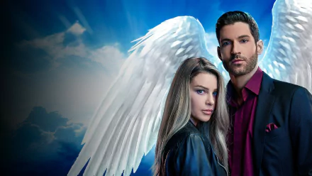 Lauren German Chloe Decker Tom Ellis Lucifer Morningstar TV Show Lucifer HD Desktop Wallpaper | Background Image