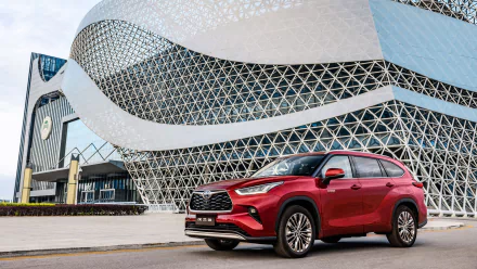 SUV vehicle Toyota Highlander Hybrid HD Desktop Wallpaper | Background Image