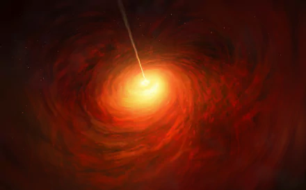  Artist’s impression of the Black Hole at the heart of Messier 87 by ESO