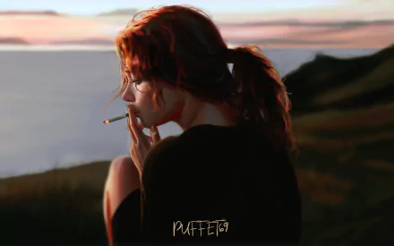 smoking woman artistic HD Desktop Wallpaper | Background Image