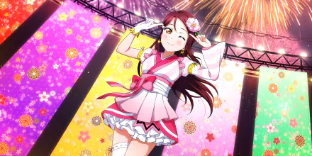 Riko Sakurauchi Anime Love Live! HD Desktop Wallpaper | Background Image