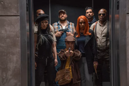 Rashad Evans Meadow Williams Selina Lo movie Boss Level HD Desktop Wallpaper | Background Image