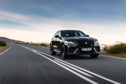  2021 Black Jaguar F-Pace SVR