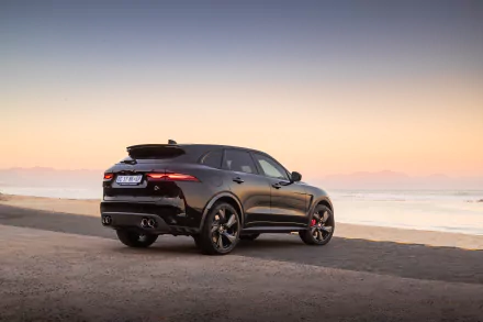  2021 Black Jaguar F-Pace SVR