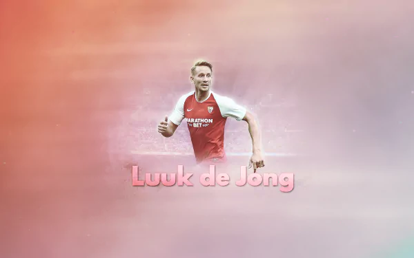 Sevilla FC Luuk de Jong Sports HD Desktop Wallpaper | Background Image