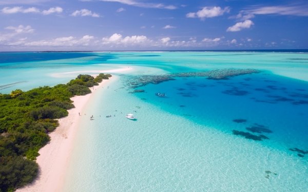 Earth Island Maldives Nature Beach HD Wallpaper | Background Image