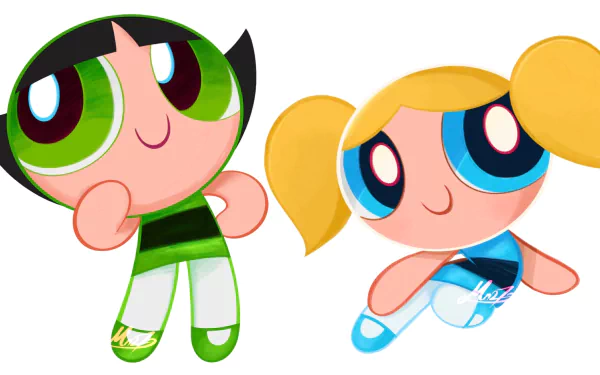 Buttercup (Powerpuff Girls) Bubbles (Powerpuff Girls) TV Show The Powerpuff Girls (1998) HD Desktop Wallpaper | Background Image