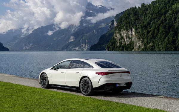  White 2021 Mercedes-Benz EQS 580 4MATIC (V297)