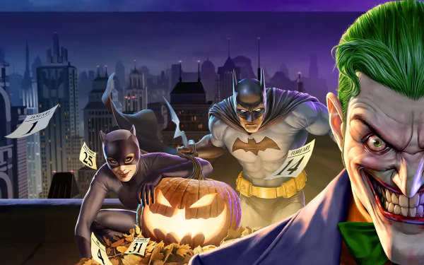 Catwoman Joker DC Comics Batman movie Batman: The Long Halloween, Part One HD Desktop Wallpaper | Background Image
