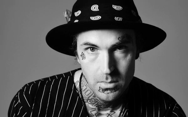 Black & White rapper American Michael Wayne Atha music Yelawolf HD Desktop Wallpaper | Background Image