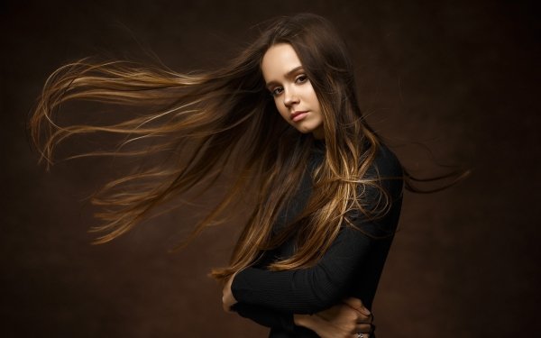 Women Model Models Brunette Long Hair HD Wallpaper | Background Image