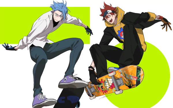 Reki Kyan Langa Hasegawa Anime SK8 the Infinity HD Desktop Wallpaper | Background Image
