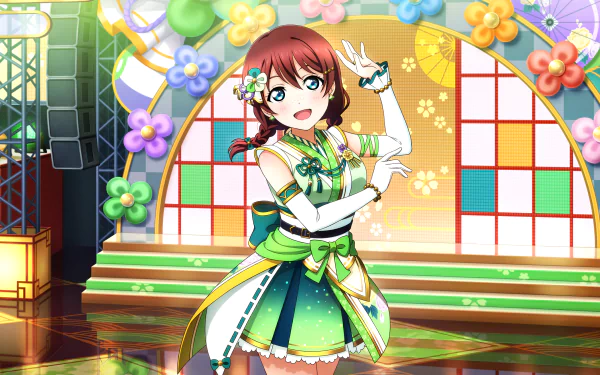 Emma Verde Anime Love Live! HD Desktop Wallpaper | Background Image