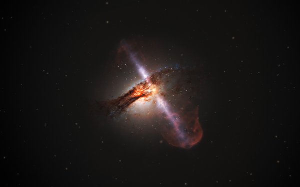 Sci Fi Black Hole Centaurus A Galaxy HD Wallpaper | Background Image