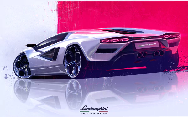 vehicle Lamborghini Countach LPI 800-4 HD Desktop Wallpaper | Background Image