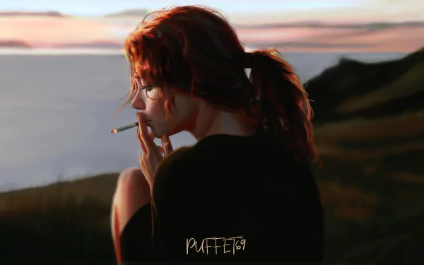 smoking woman artistic HD Desktop Wallpaper | Background Image