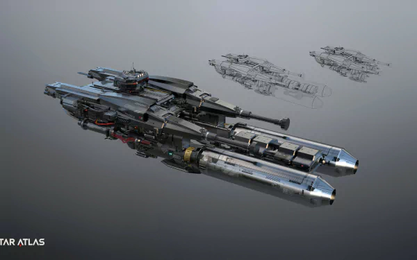  STAR ATLAS - Pearce R8 - Refueling/Repairing ship - Concept Design by GARY SANCHEZ