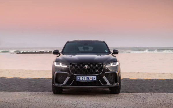  2021 Black Jaguar F-Pace SVR