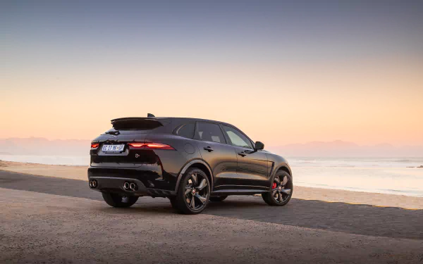  2021 Black Jaguar F-Pace SVR