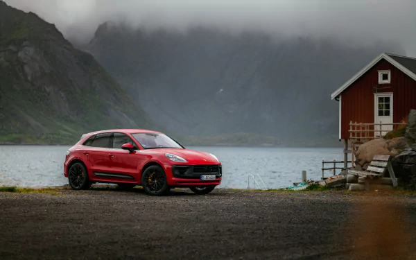  Red Porsche Macan GTS (95B)