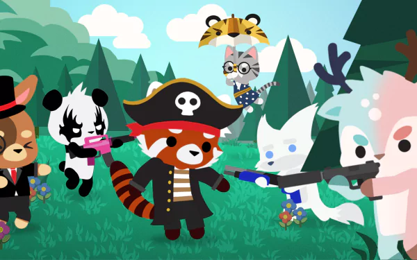 video game Super Animal Royale HD Desktop Wallpaper | Background Image