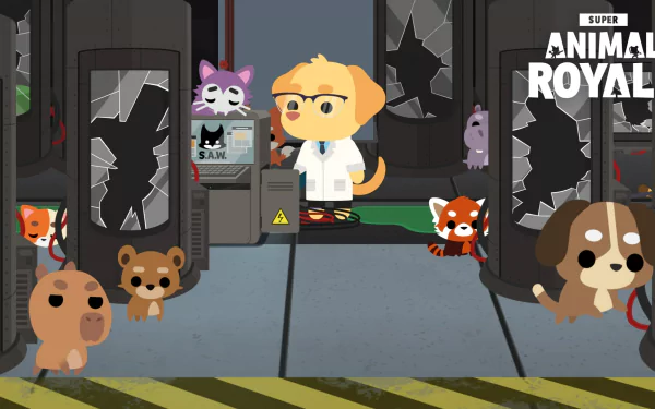 video game Super Animal Royale HD Desktop Wallpaper | Background Image