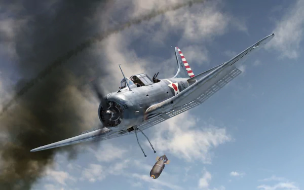 bomber warplane military Douglas SBD Dauntless HD Desktop Wallpaper | Background Image