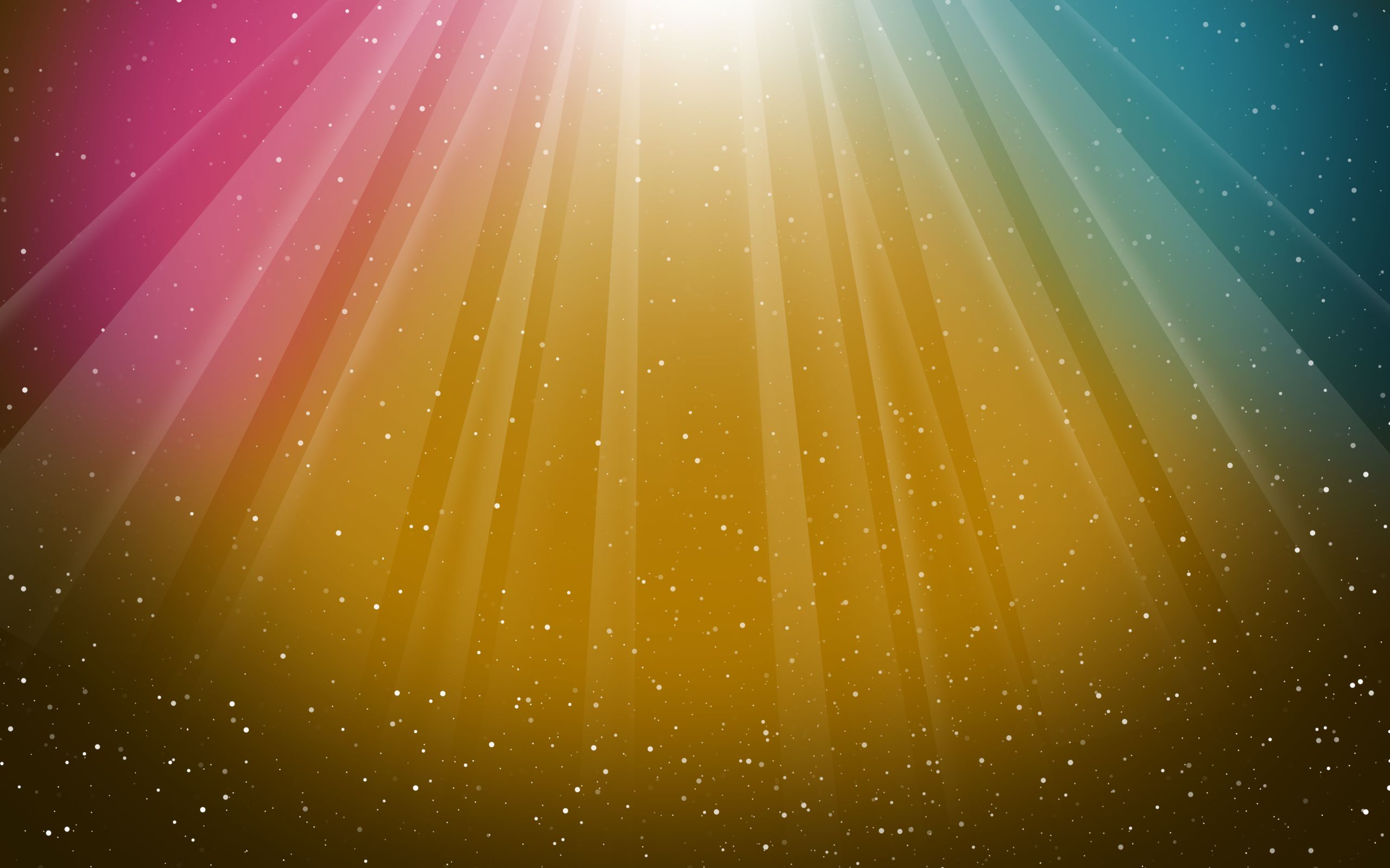 Abstract color spectrum with yellow space theme