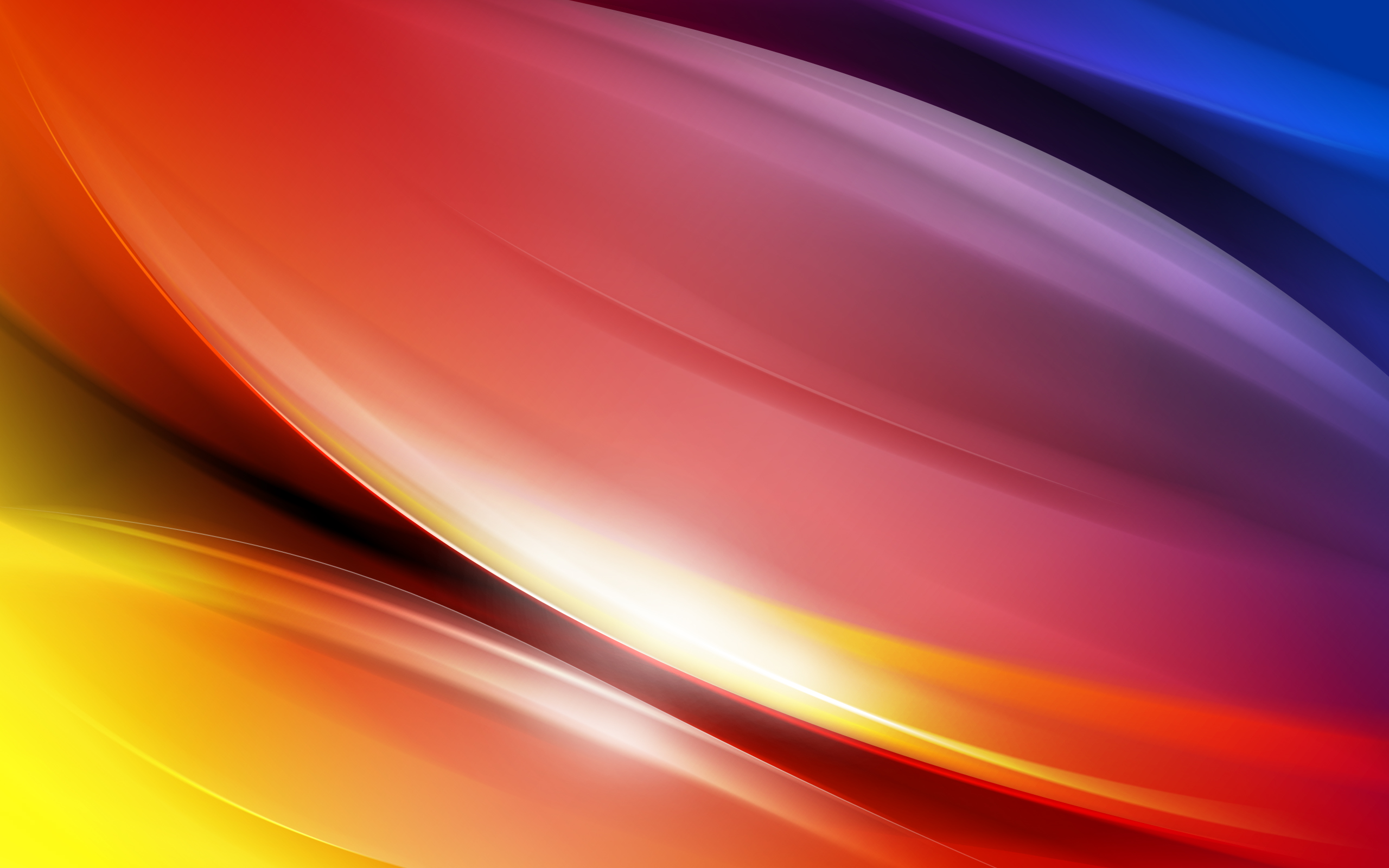 Vibrant abstract spectrum of colors - orange, red, and blue - creating a beautiful and eye-catching desktop wallpaper.