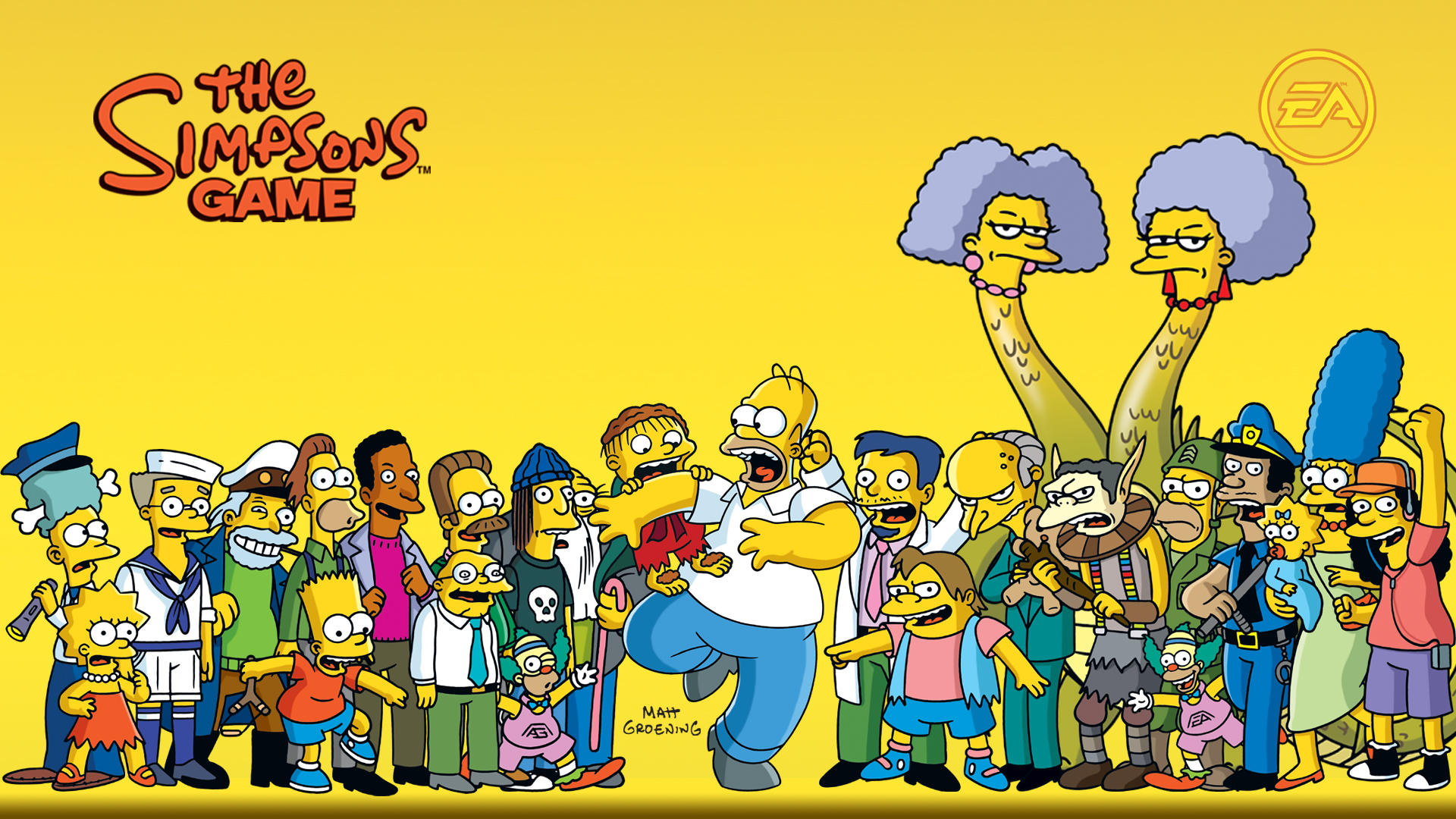 Video Game The Simpsons Game HD Wallpaper | Background Image