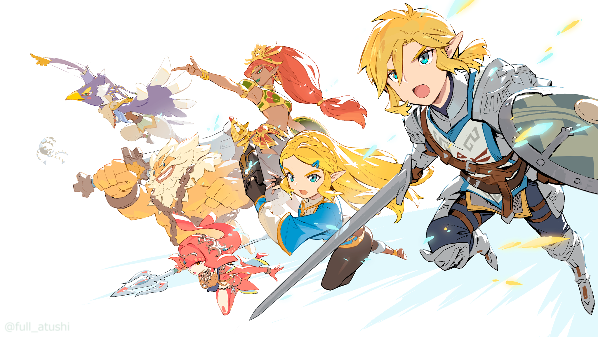 Video Game The Legend of Zelda: Breath of the Wild HD Wallpaper by 古澤あつし