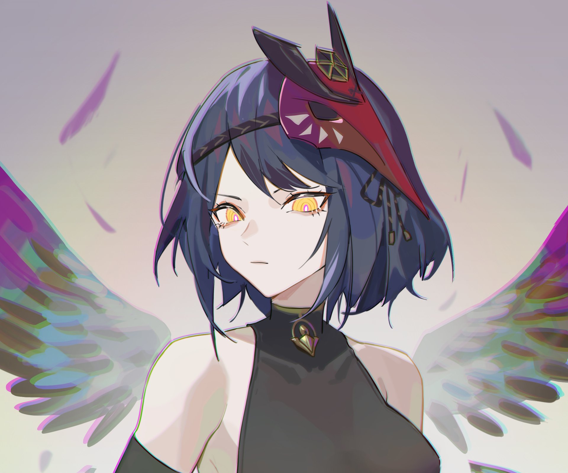 Download Kujou Sara Video Game Genshin Impact HD Wallpaper by krin