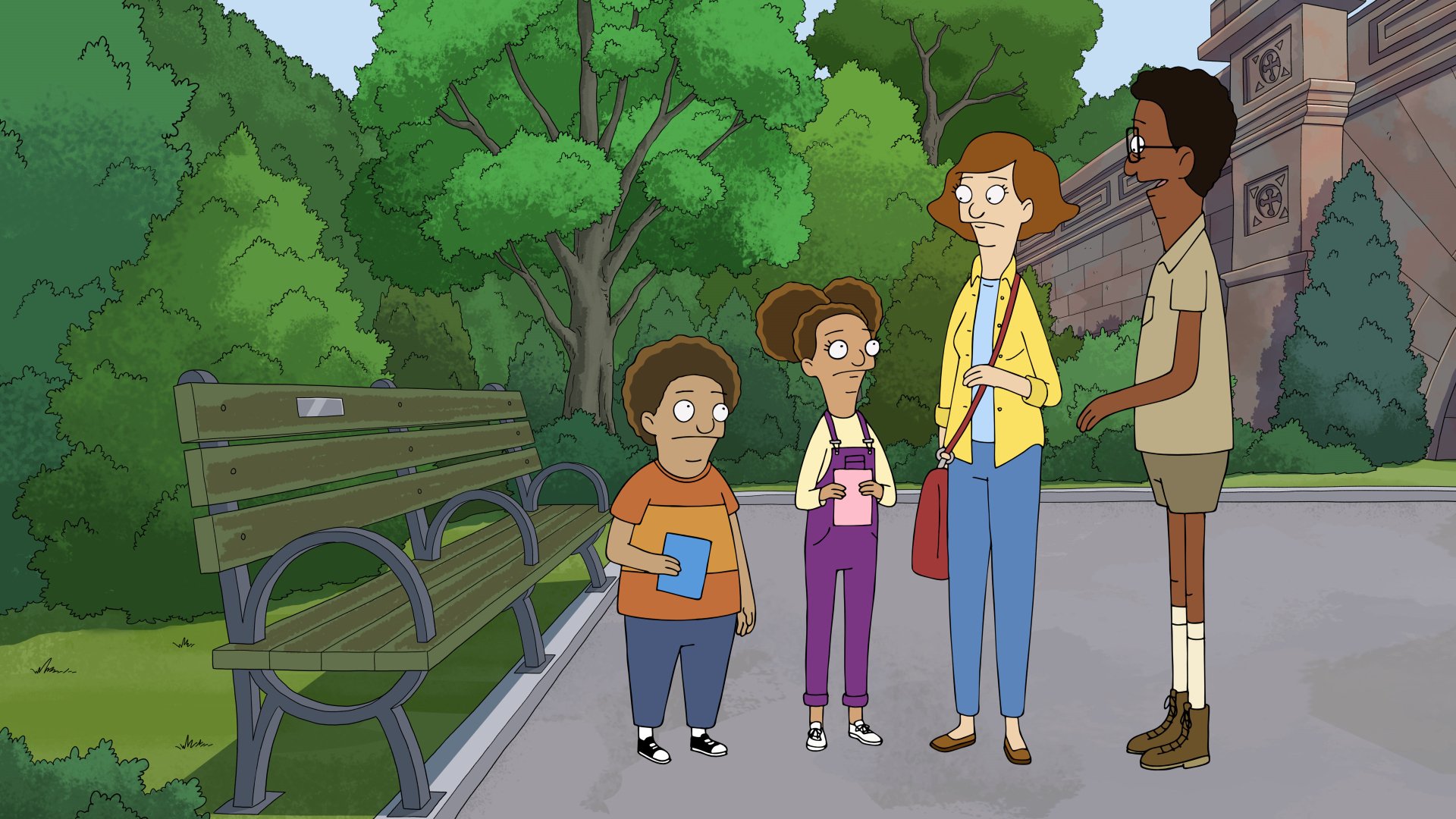 Download Cole (Central Park) Owen (Central Park) Paige (Central Park) Molly (Central Park) TV Show Central Park (2020) 4k Ultra HD Wallpaper